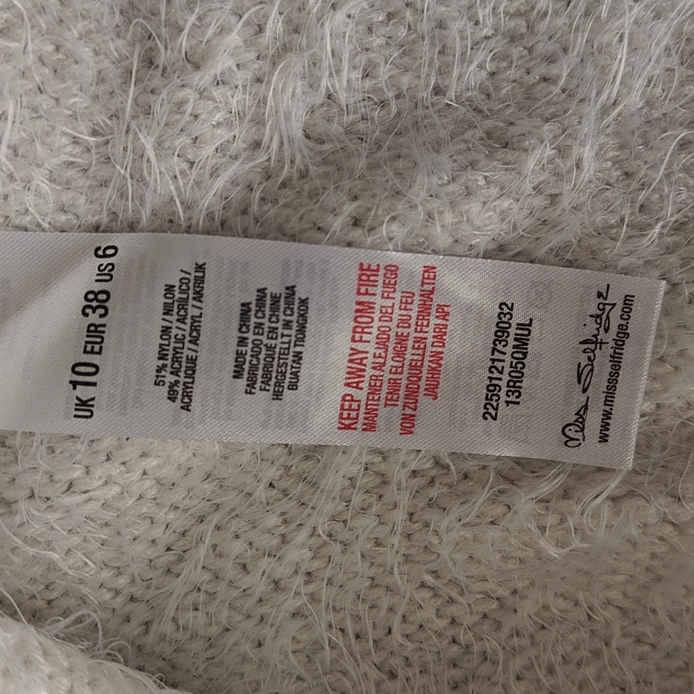 EUC Fuzzy Foldover Off-shoulder Sweater - Picture 6 of 8